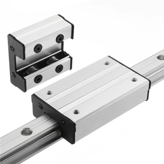 CNC High Speed Double Axis 4/6 Wheels Aluminum Linear Guide Lgd6 Lgd8 Lgd8e Lgd12 Lgd16 Dual Shaft Roller Guide Rail with Slide Block Lgb6 Lgb8 Lgb12 Lgb16